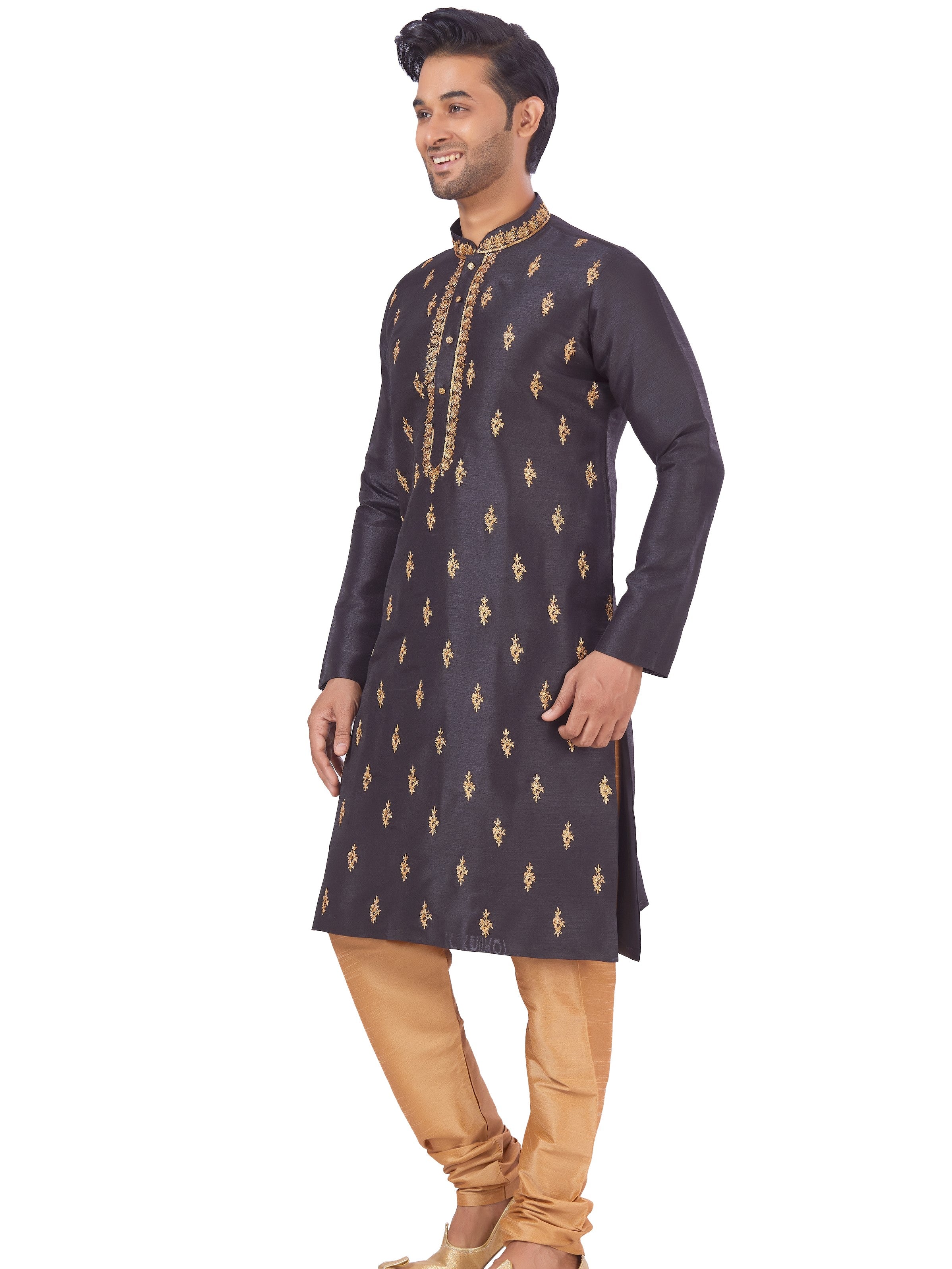 Mens Embroidered Kurta Payjama - Roop Darshan
