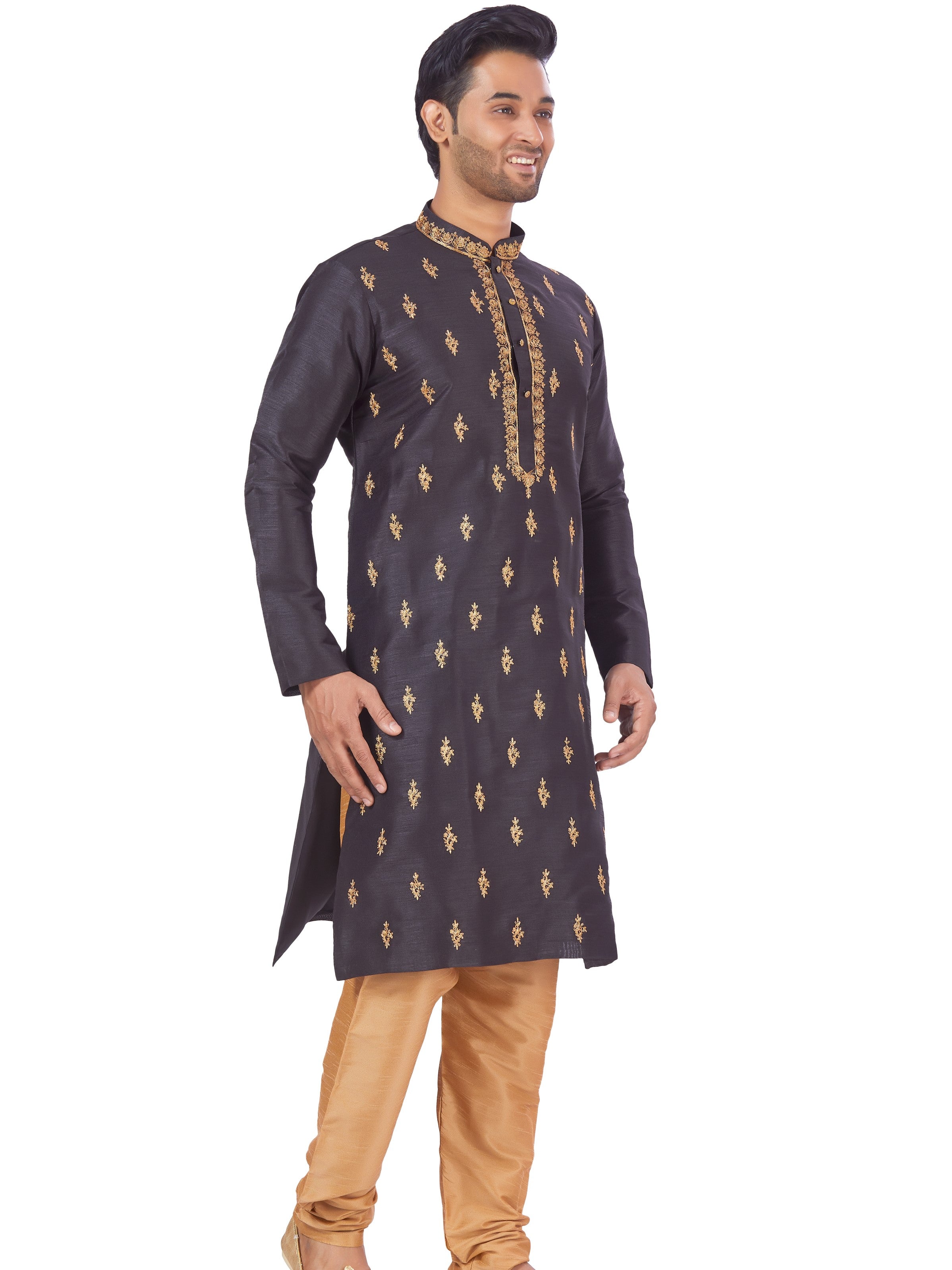 Mens Embroidered Kurta Payjama - Roop Darshan