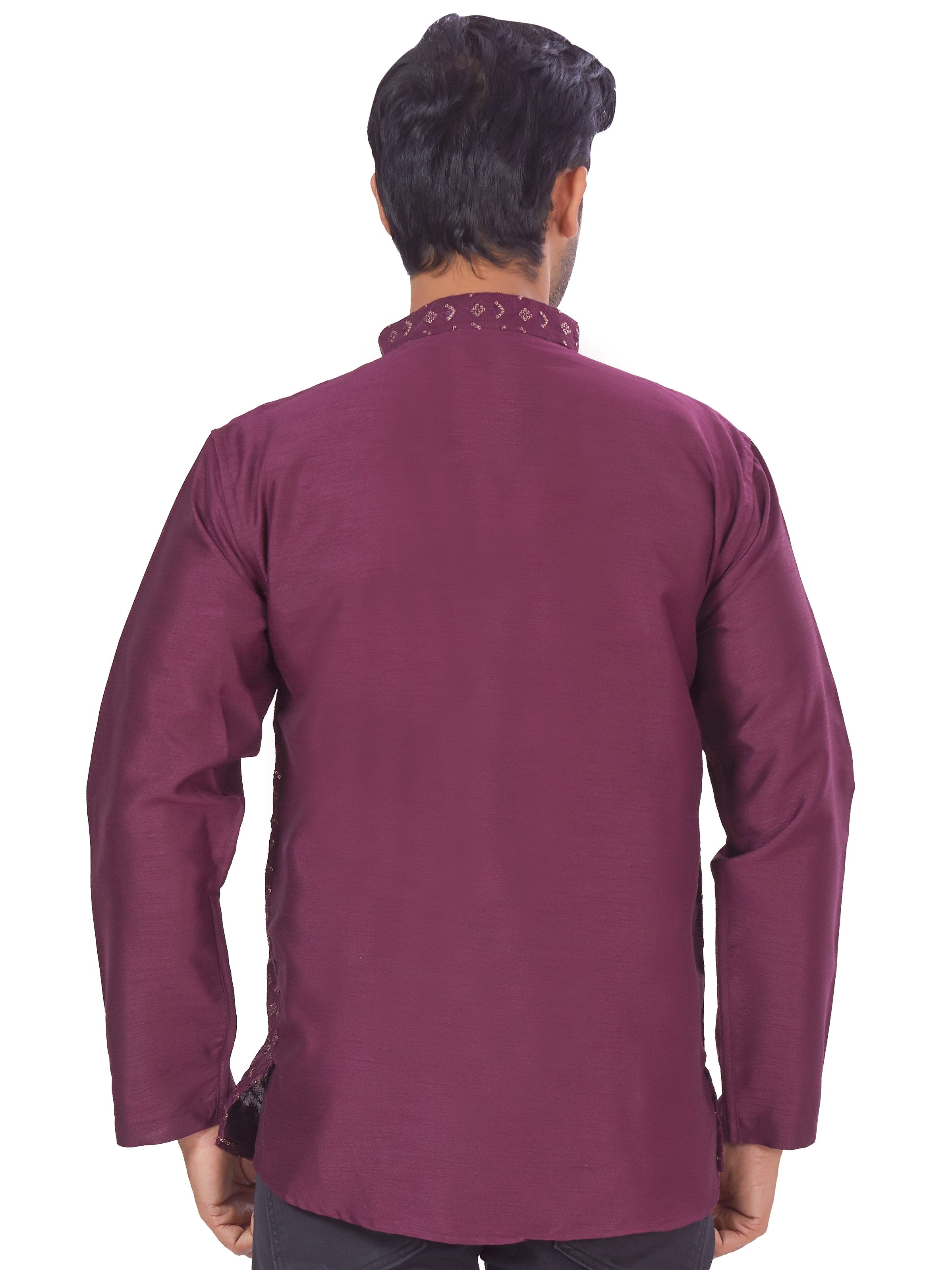 Mens Sequin Embroidered Kurti - Roop Darshan