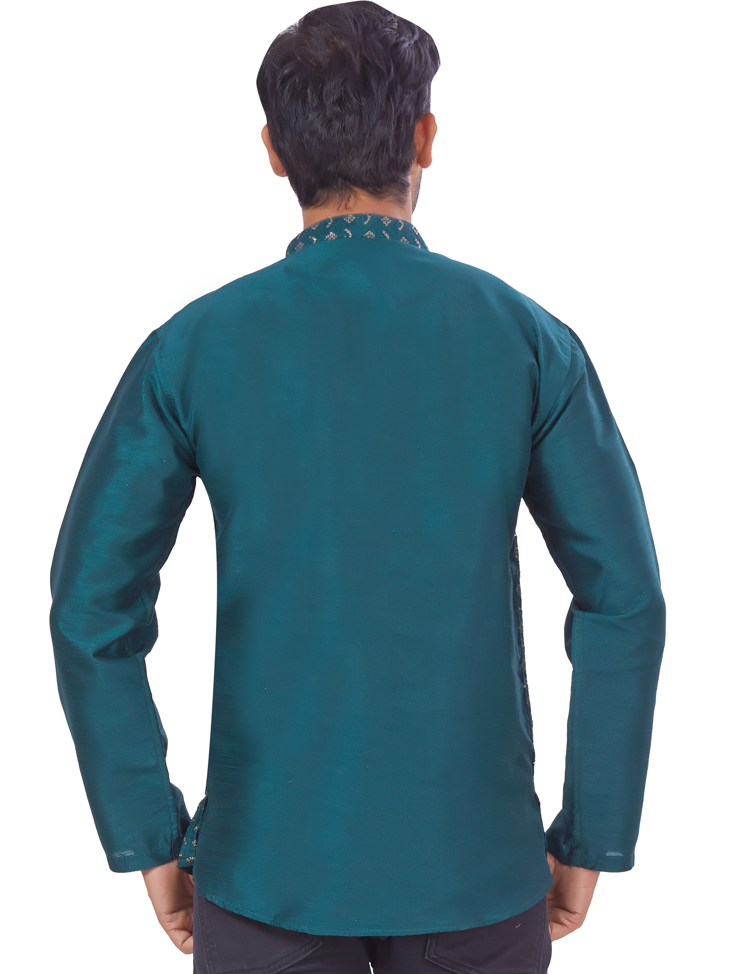 Mens Sequin Embroidered Kurti - Roop Darshan
