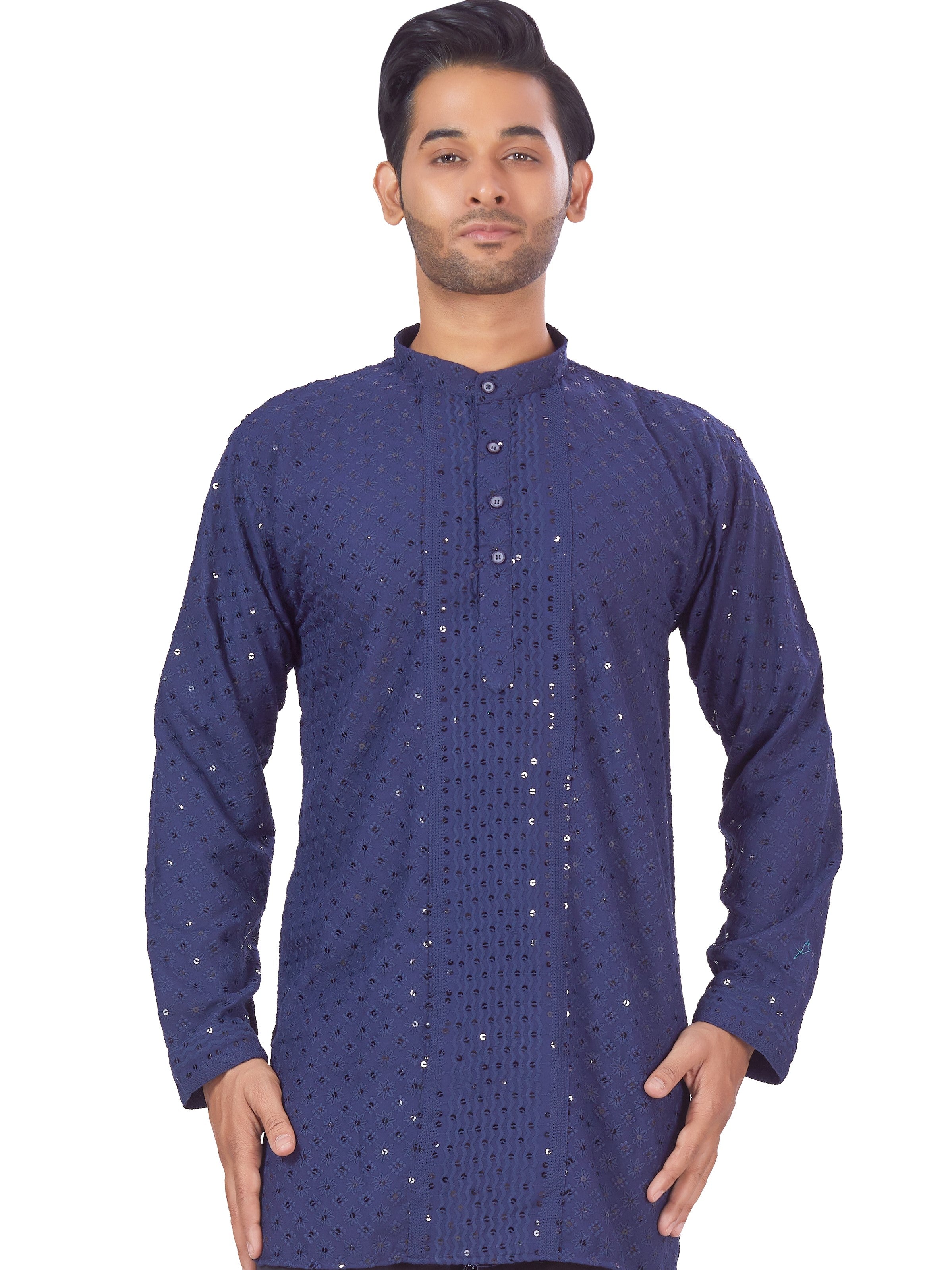 Mens Chikankari Kurta - Roop Darshan