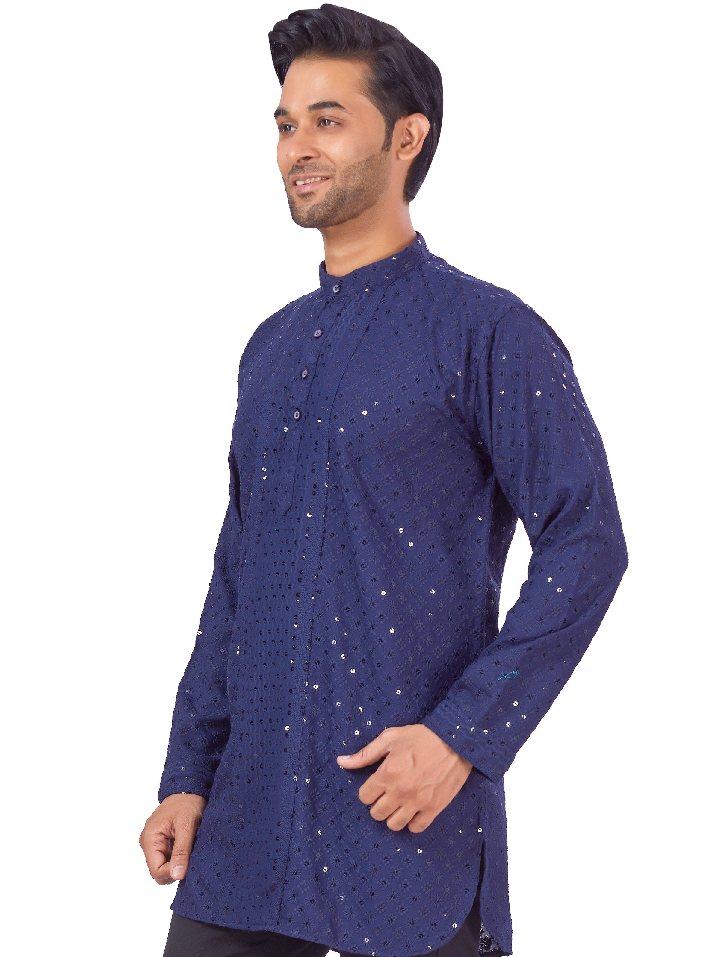 Mens Chikankari Kurta - Roop Darshan