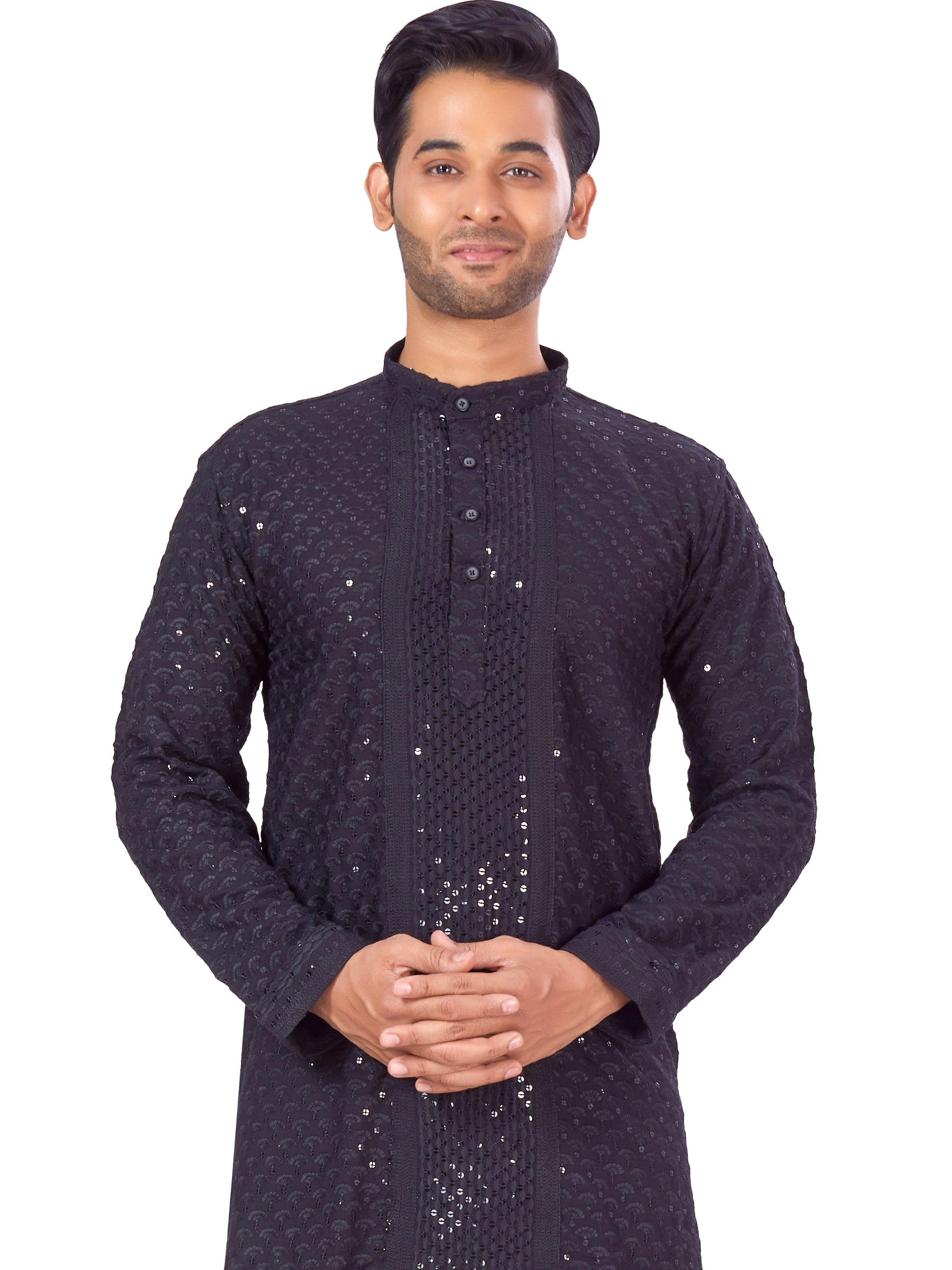 Mens Chikankari Kurta - Roop Darshan