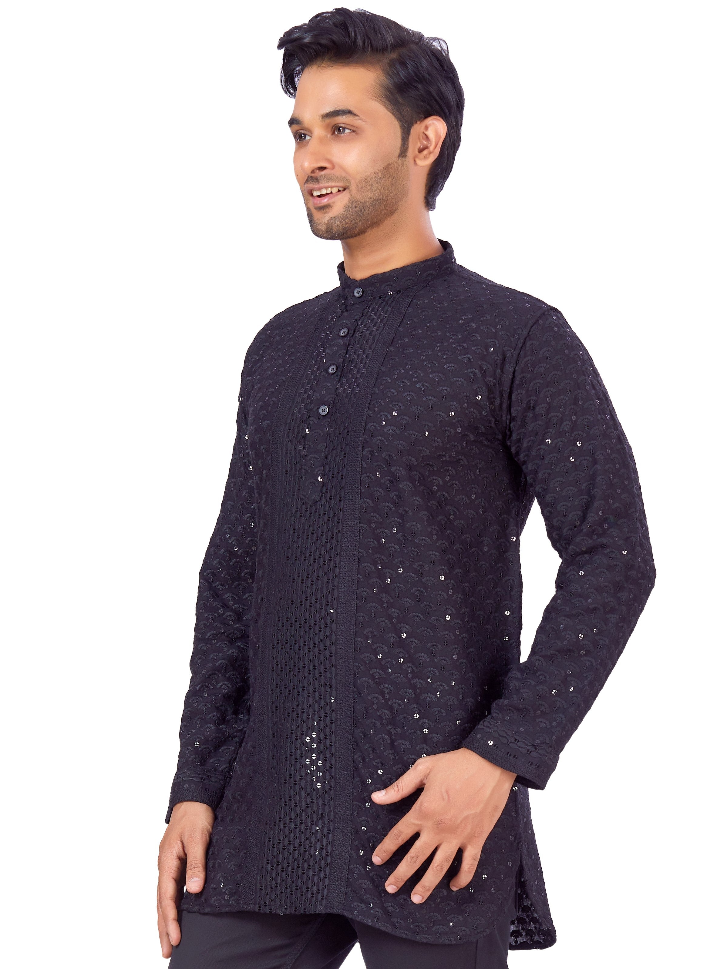 Mens Chikankari Kurta - Roop Darshan