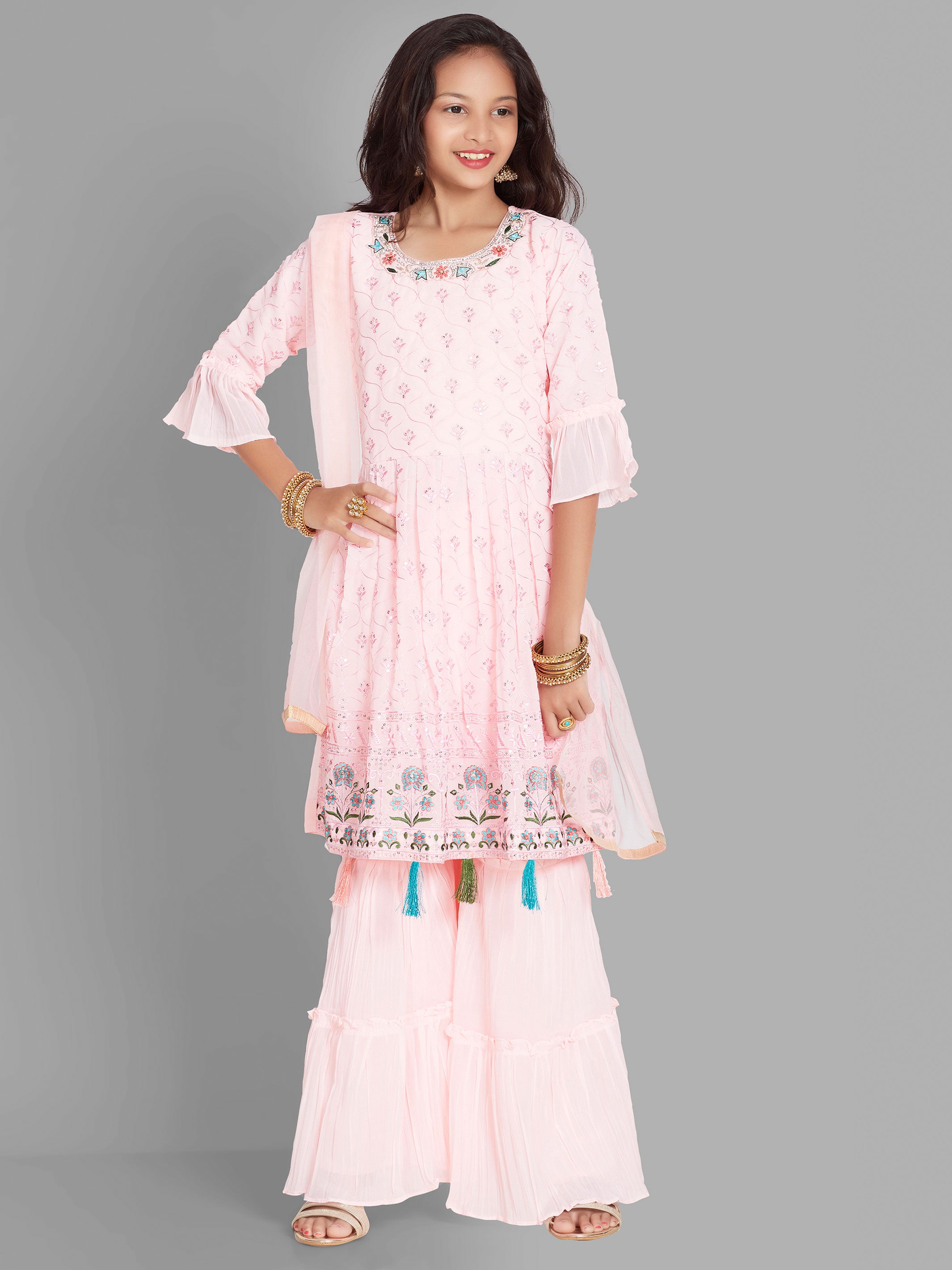 Vibha Sharara Suit - Roop Darshan