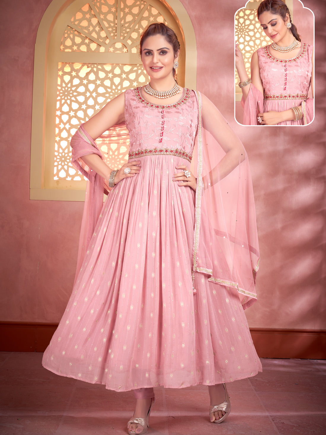 Rosa Flair Suit - Roop Darshan