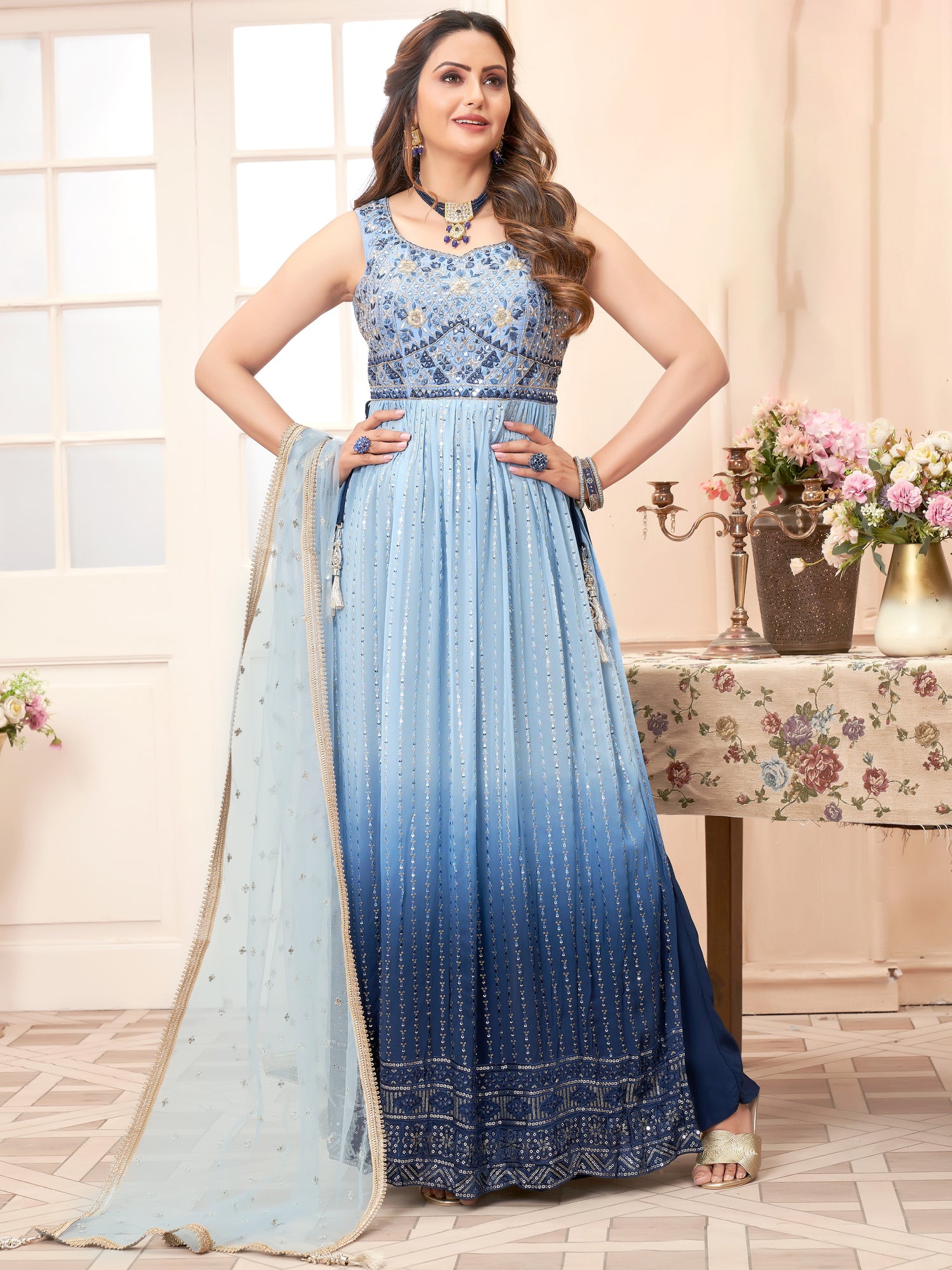 Bhavya Palazzo Suit - Roop Darshan