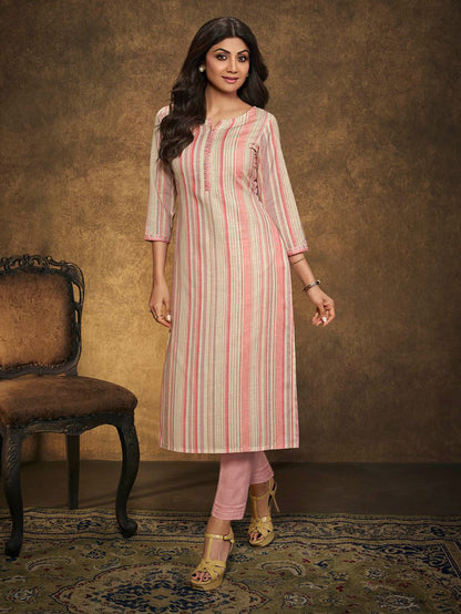 Samya Silk Printed Kurti With Pant - Roop Darshan