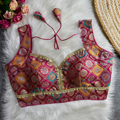 Brocade Silk Blouse