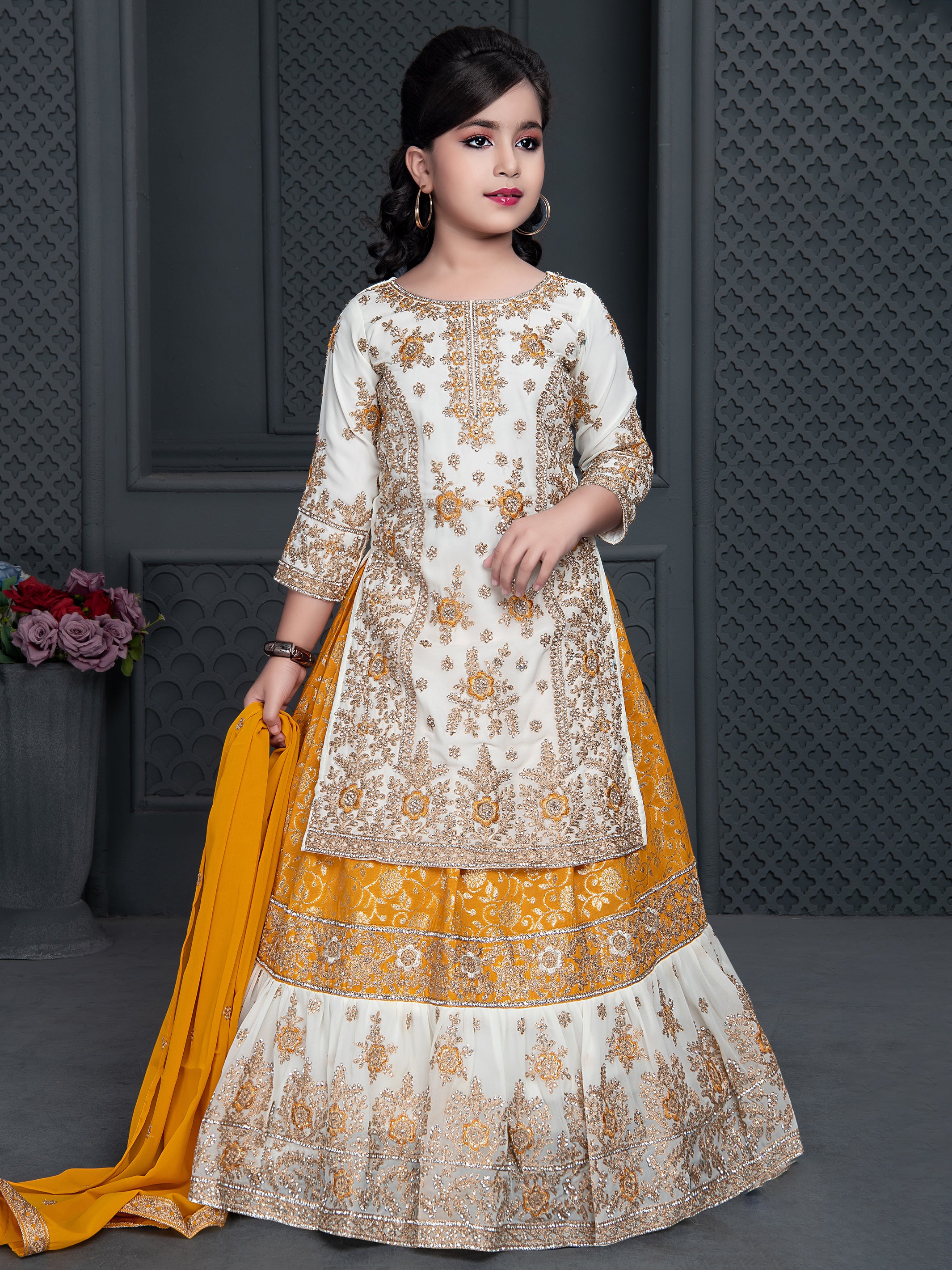 Samira Long Top Lehenga Suit - Roop Darshan