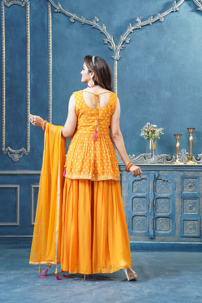 Bhagyashree Palazzo Suit - Roop Darshan