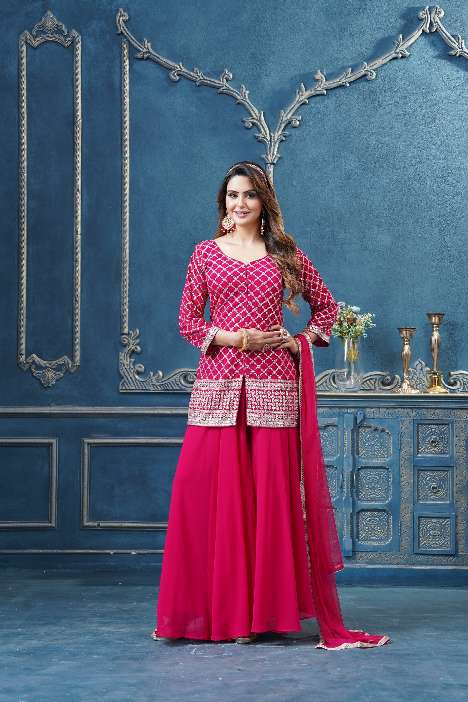 Diya Palazzo Suit - Roop Darshan