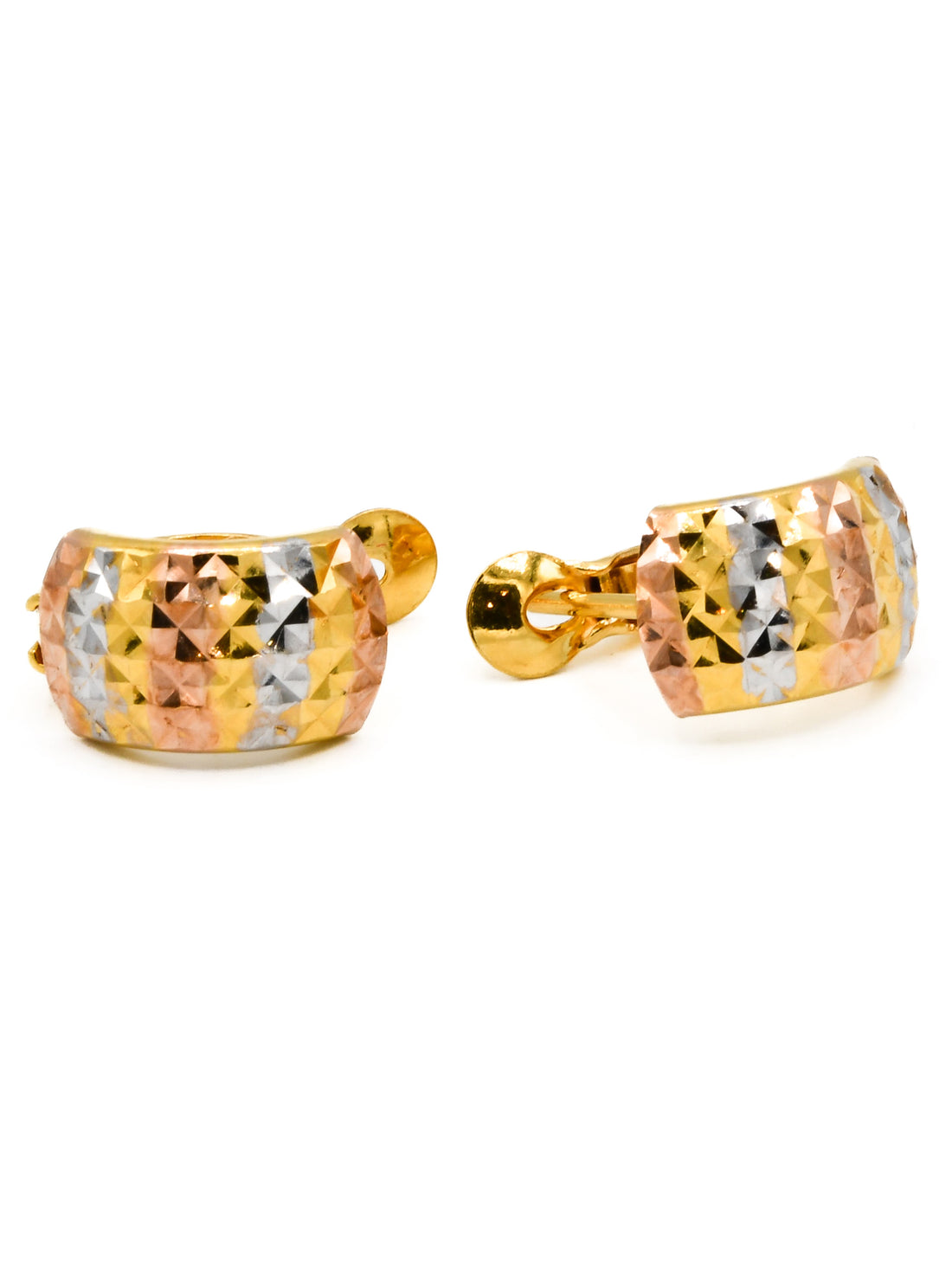 22ct Rose Gold Two Tone Spring Bali - Roop Darshan