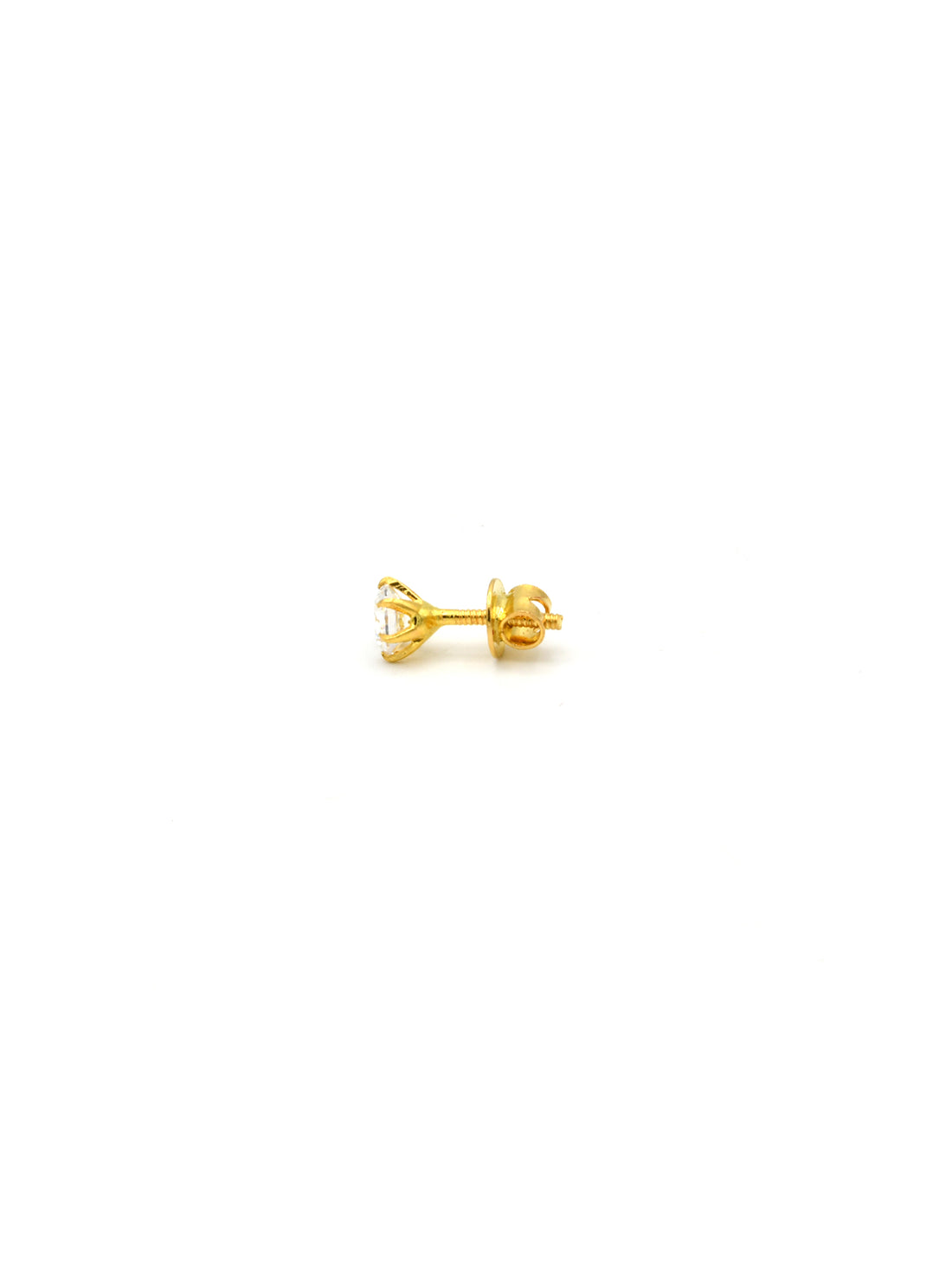 22ct Gold CZ Stud Earrings - Roop Darshan