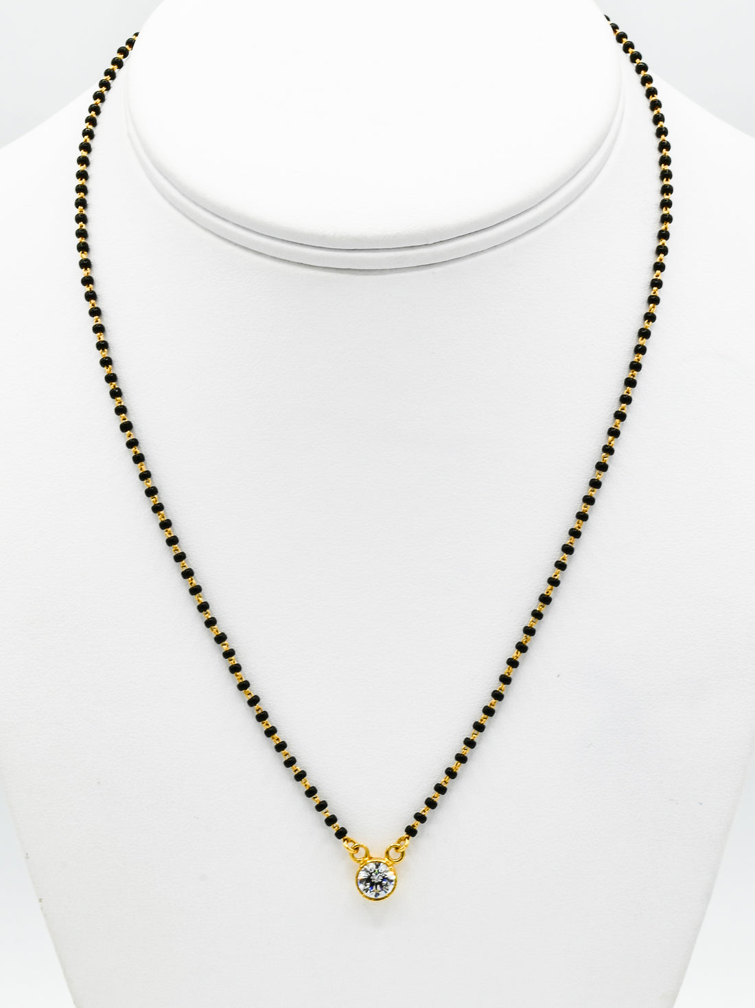 22ct Gold Ball CZ Mangal Sutra - Roop Darshan