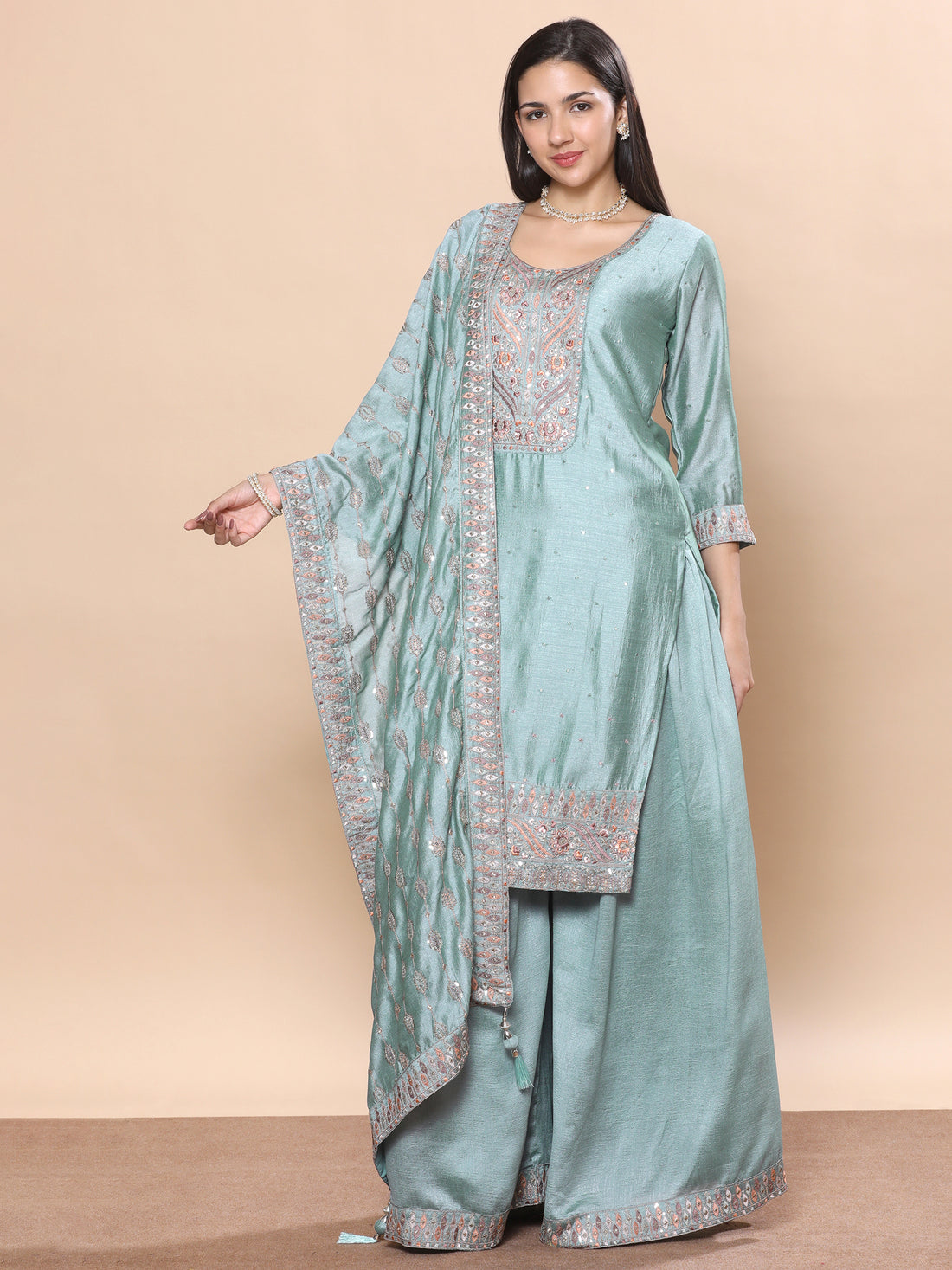 Bindiya Palazzo Suit - Roop Darshan