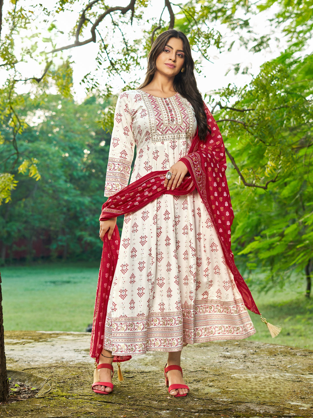 Aayna Kurti With Dupatta - Roop Darshan