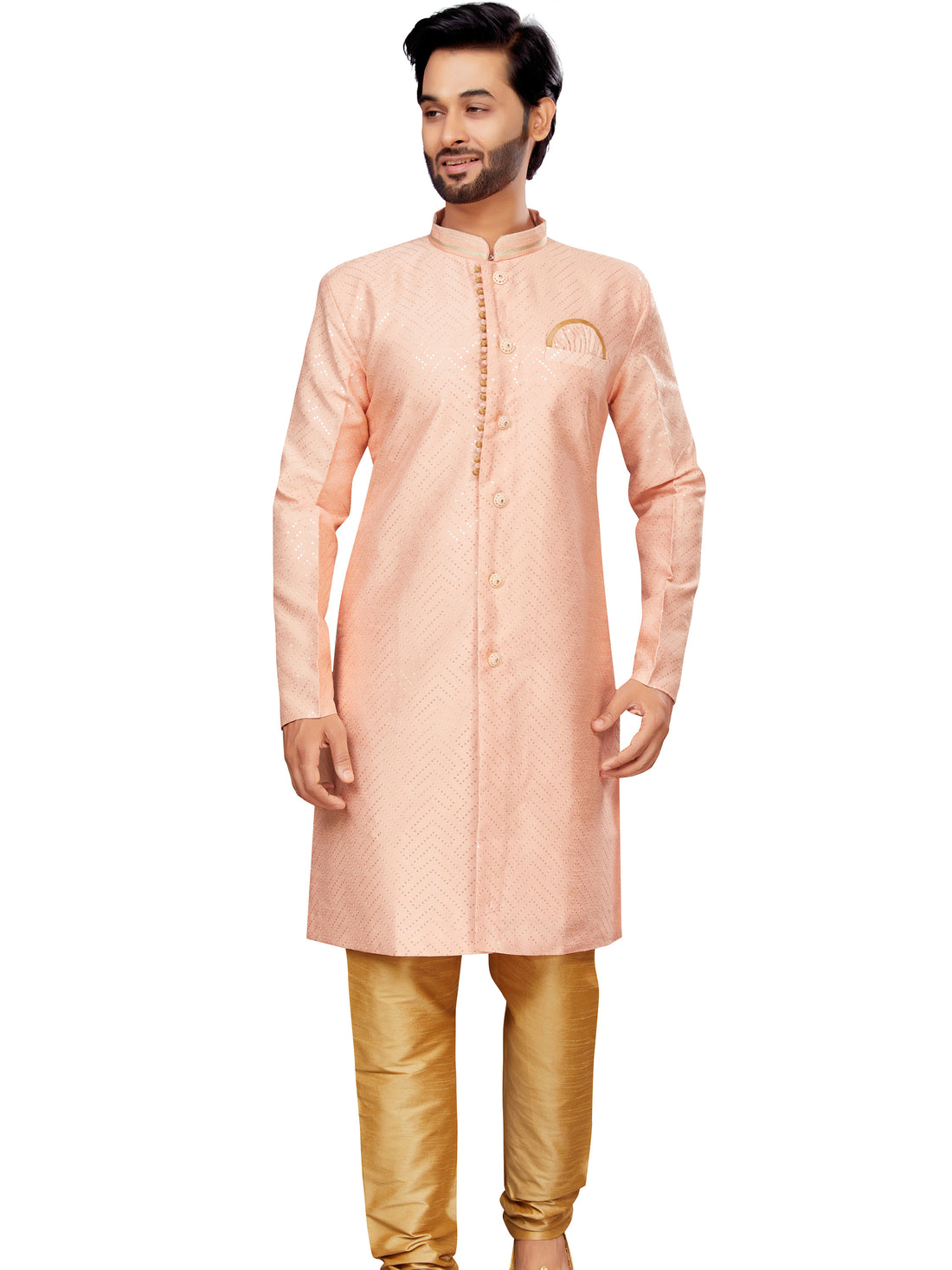 Mens Embroidered Kurta Payjama - Roop Darshan