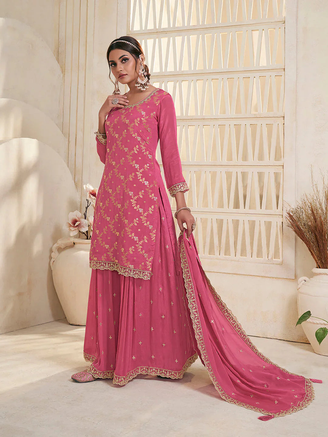 Somya Palazzo Suit - Roop Darshan