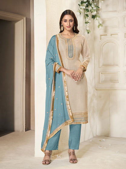 Falguni Straight Kamiz &amp; Pant - Roop Darshan