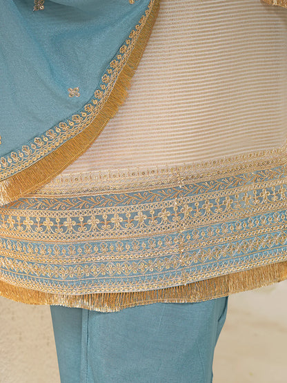 Falguni Straight Kamiz &amp; Pant - Roop Darshan