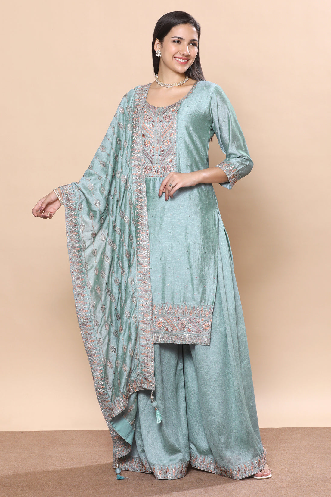 Bindiya Palazzo Suit - Roop Darshan