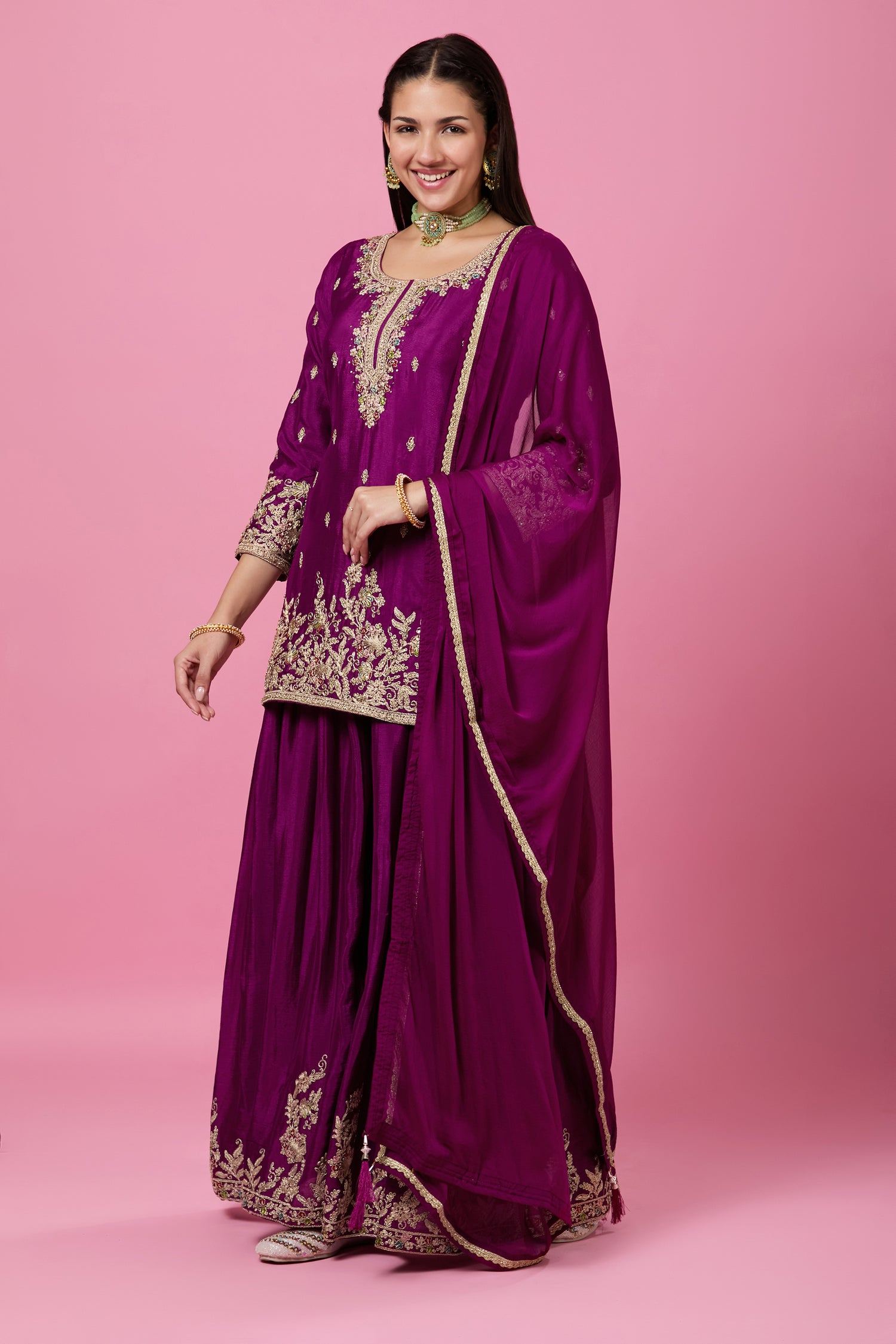 Gauri Palazzo Suit - Roop Darshan