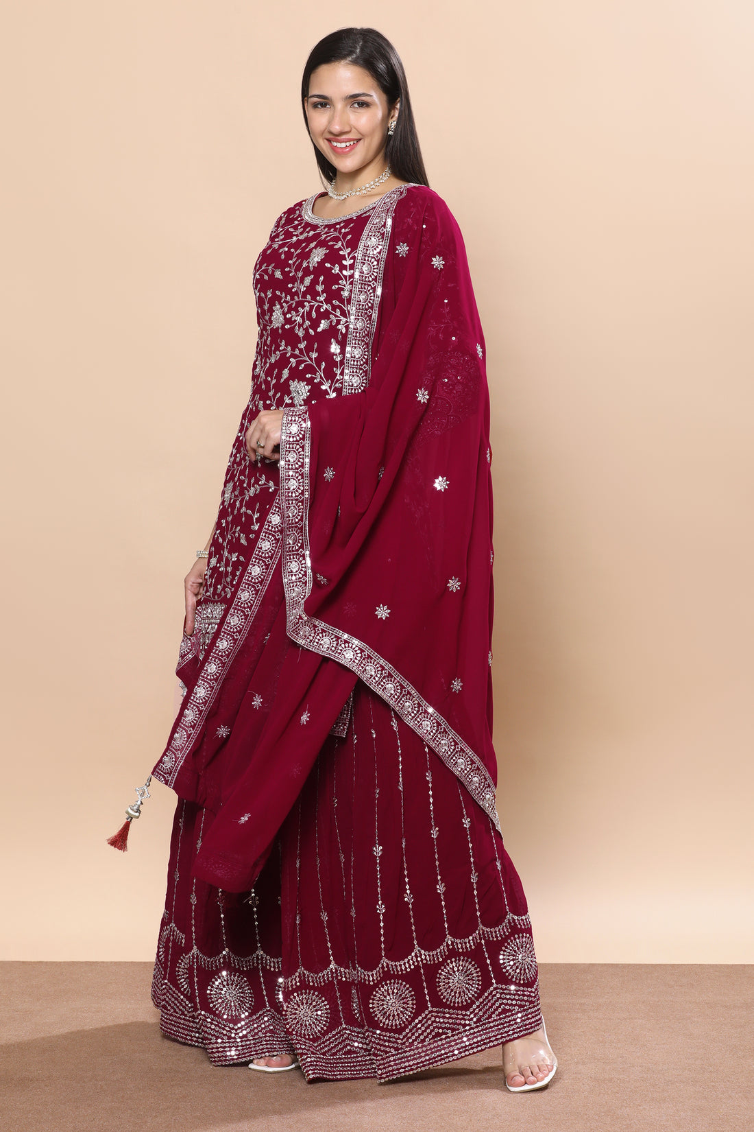 Aadhya Palazzo Suit - Roop Darshan
