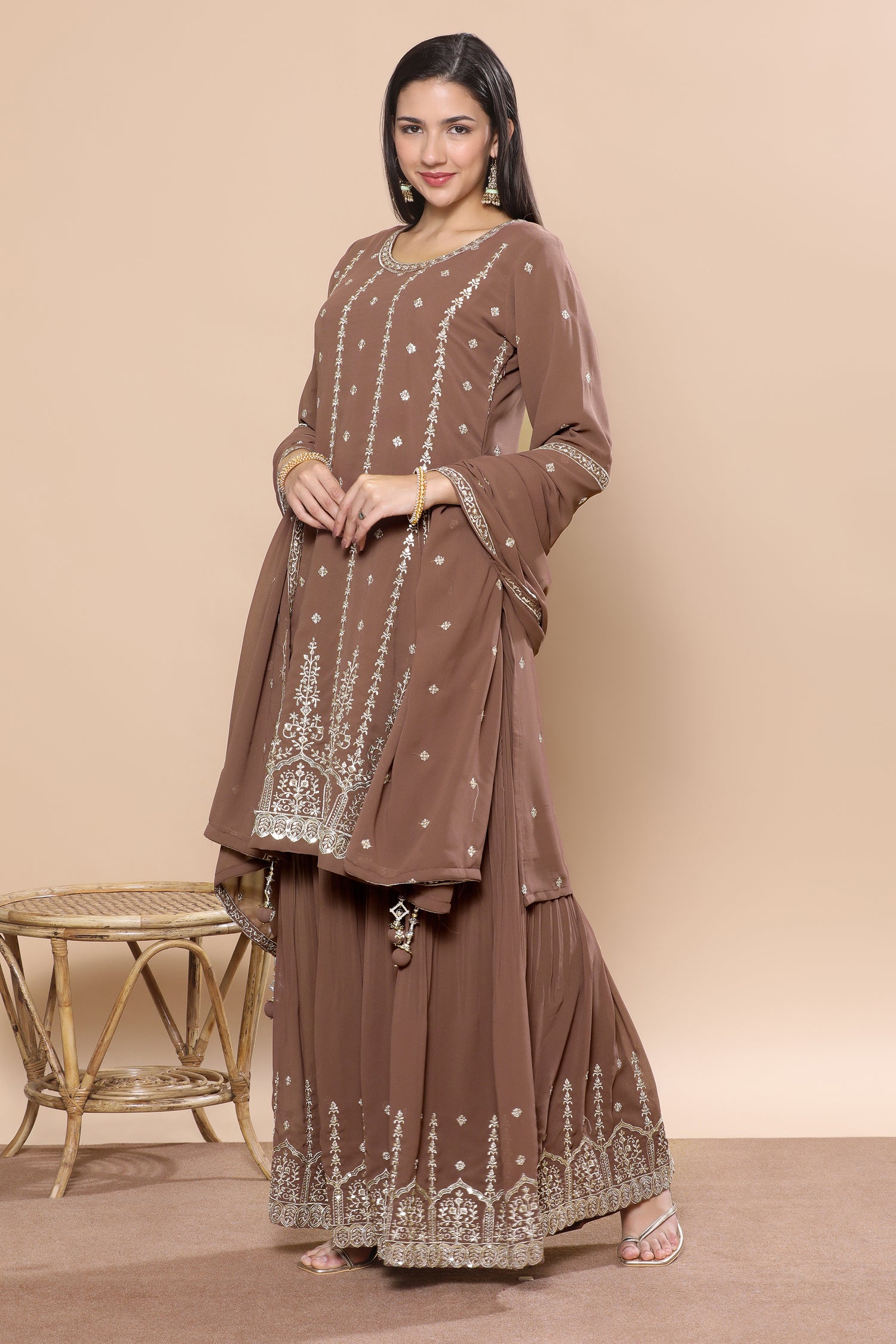 Safina Palazzo Suit - Roop Darshan