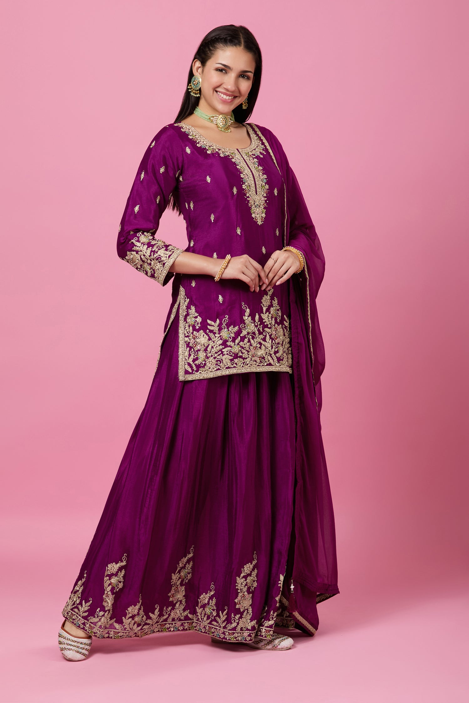 Gauri Palazzo Suit - Roop Darshan