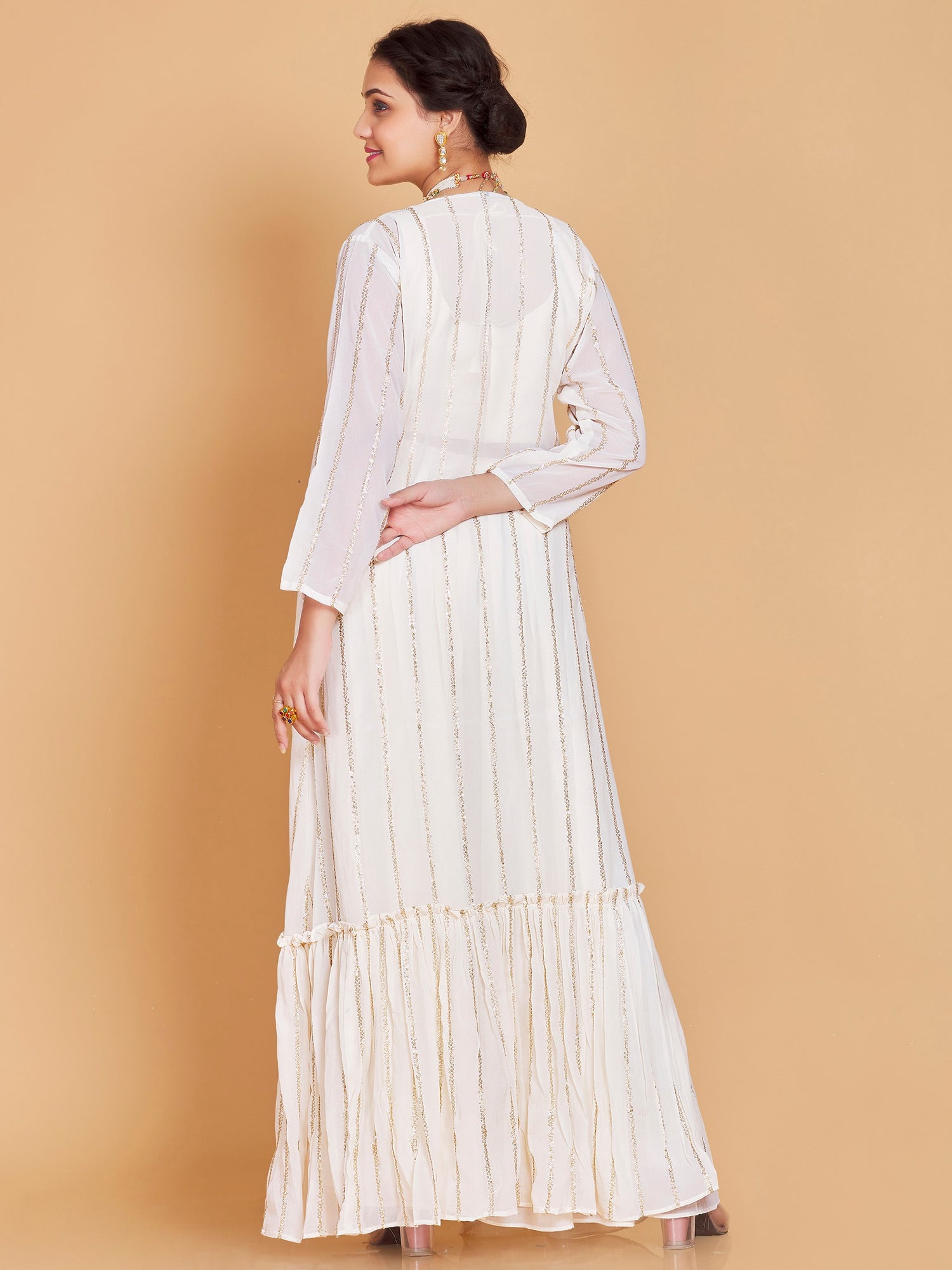 Barsha Short Top Plazzo Suit - Roop Darshan