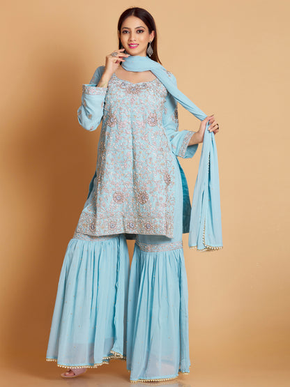 Radhika Sharara Suit - Roop Darshan