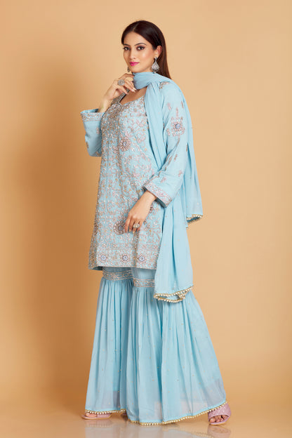 Radhika Sharara Suit - Roop Darshan