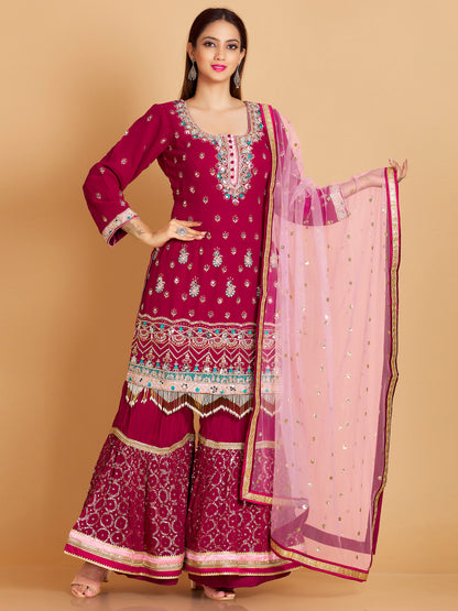 Aimee Sharara Suit - Roop Darshan