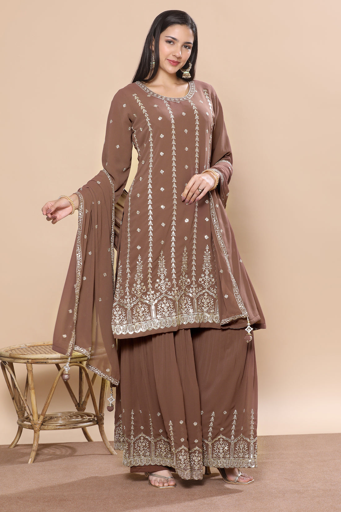 Safina Palazzo Suit - Roop Darshan