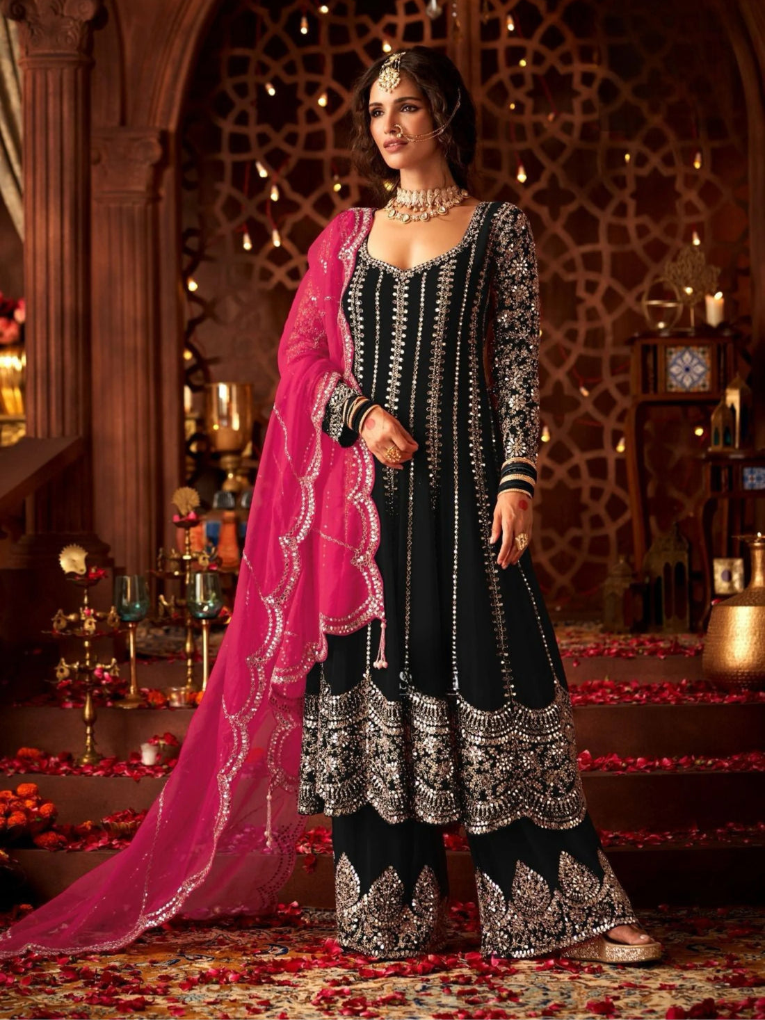 Simmi Palazzo Suit - Roop Darshan