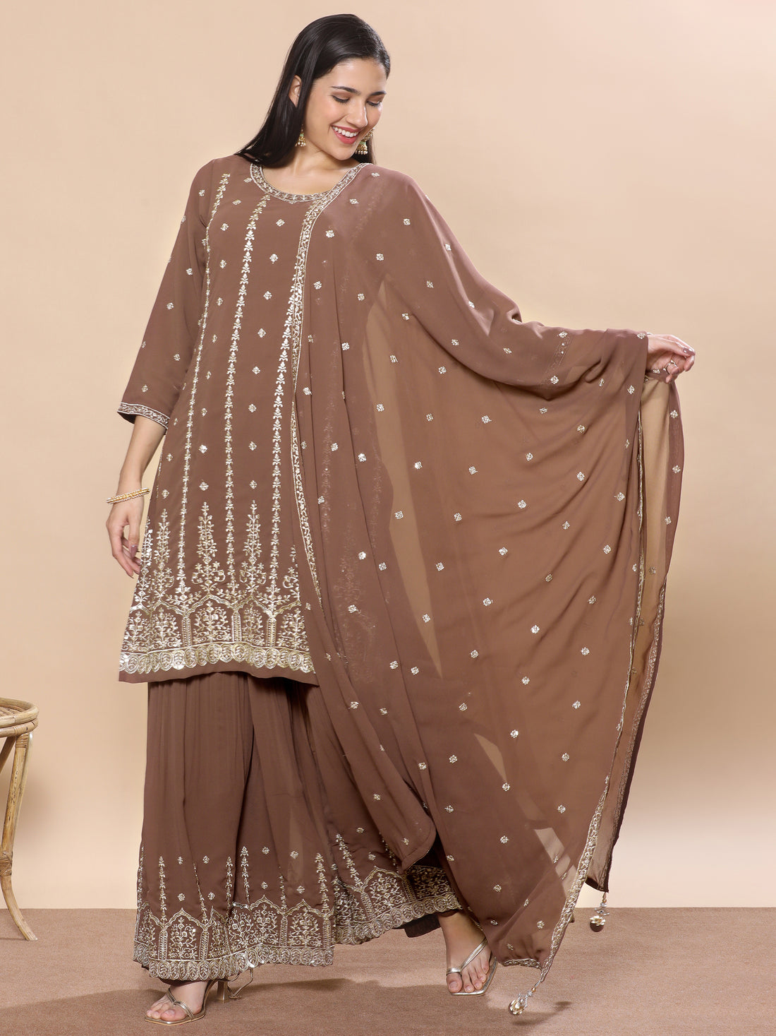 Safina Palazzo Suit - Roop Darshan