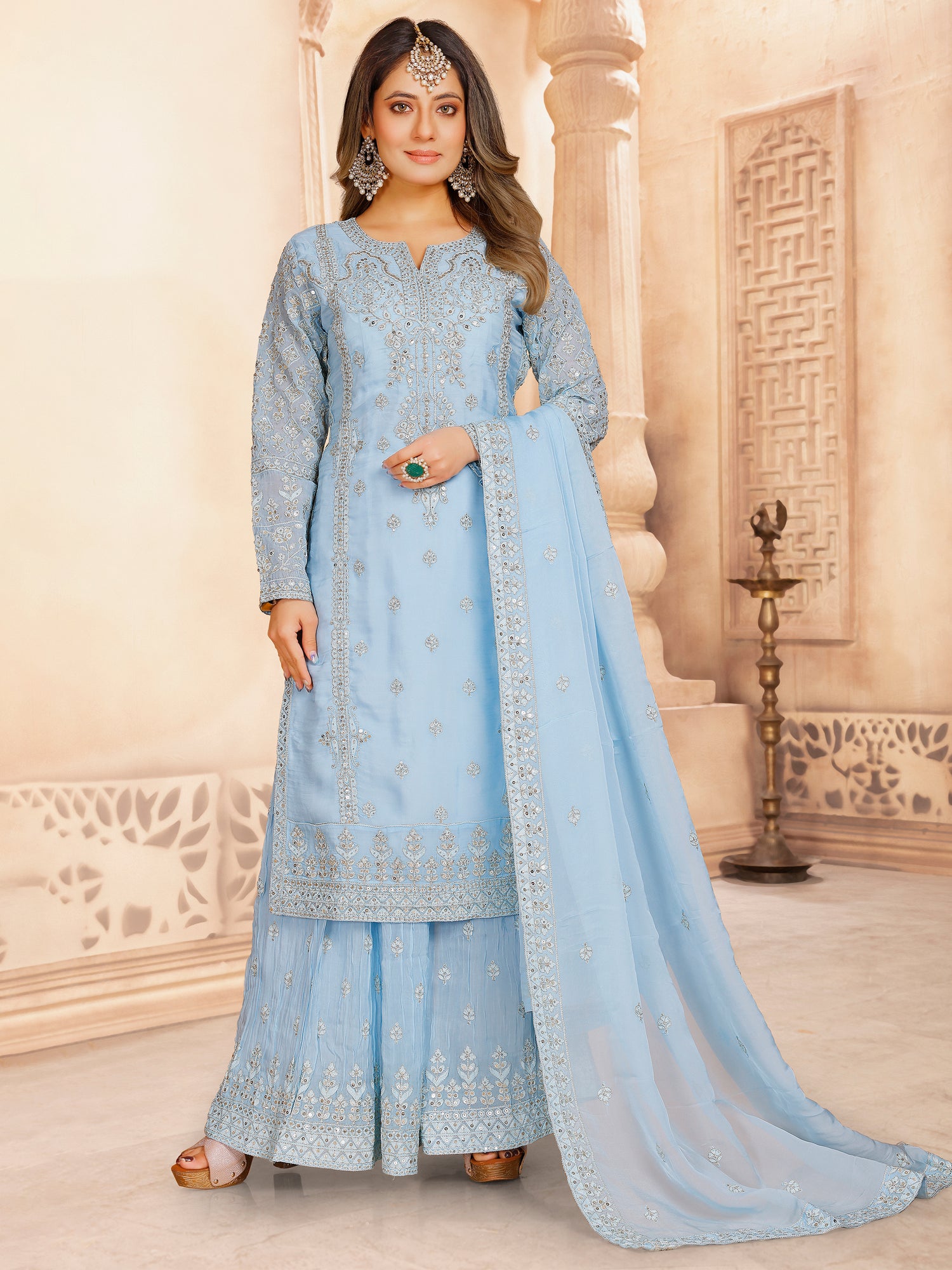 Amina Palazzo Suit