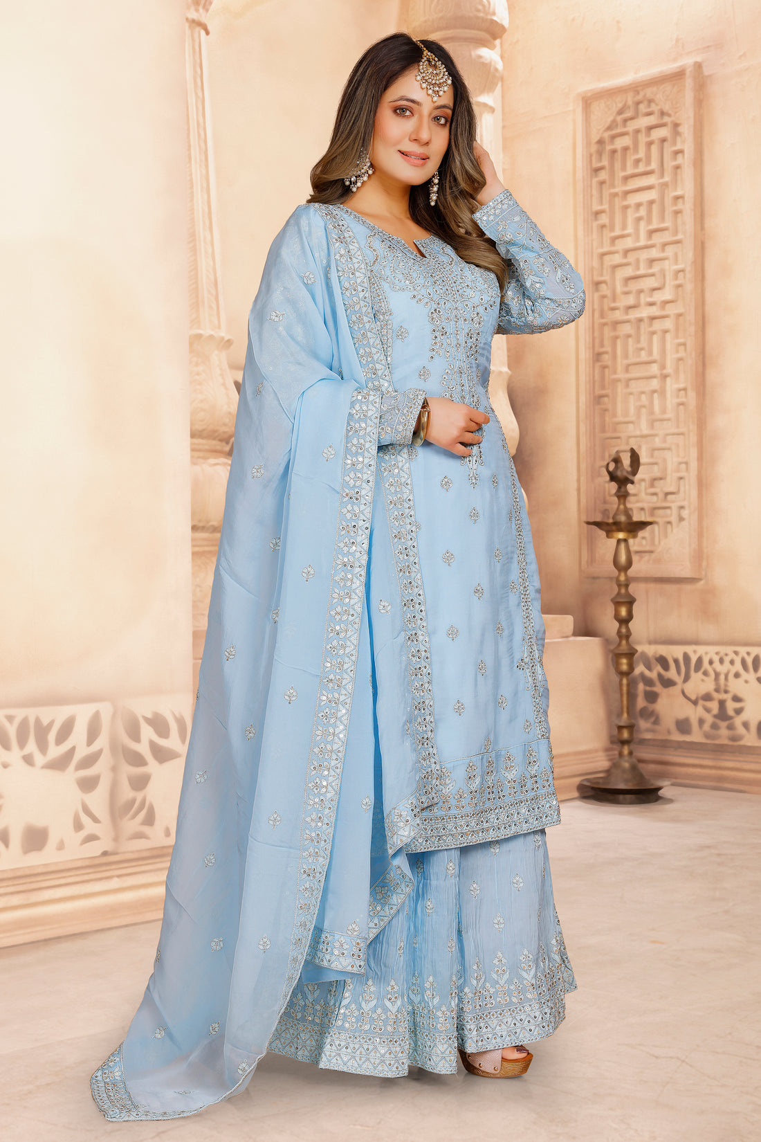 Amina Palazzo Suit