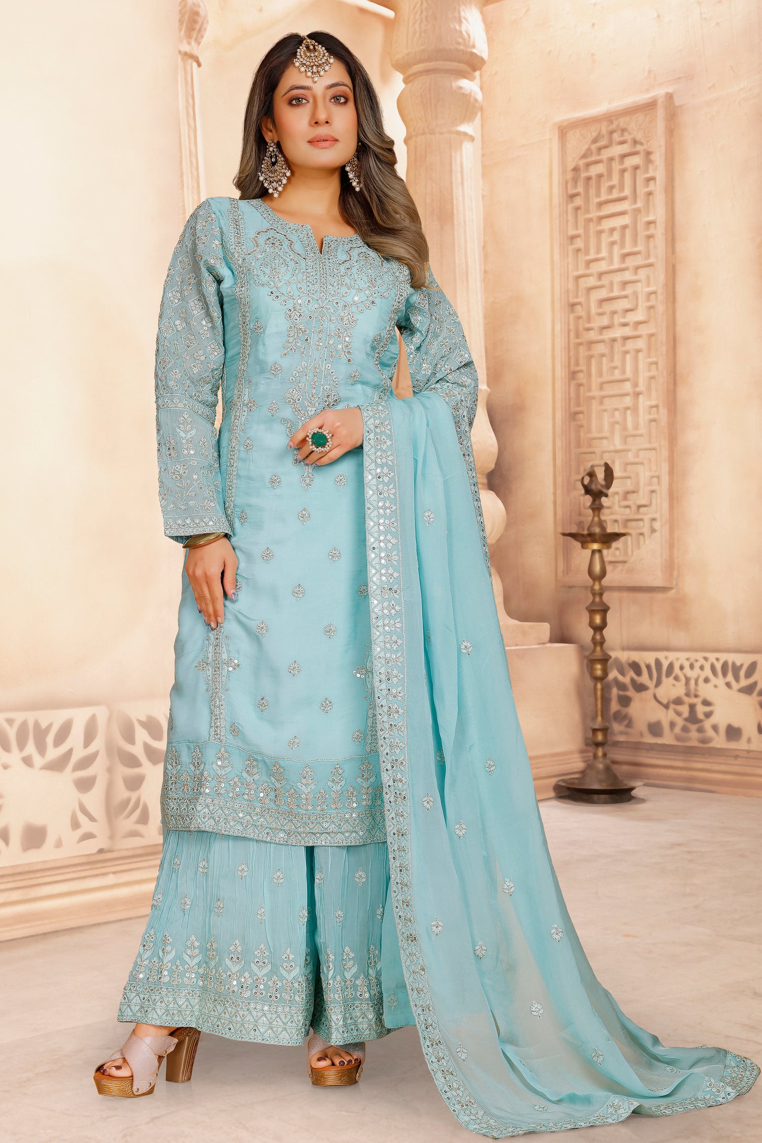 Amina Palazzo Suit