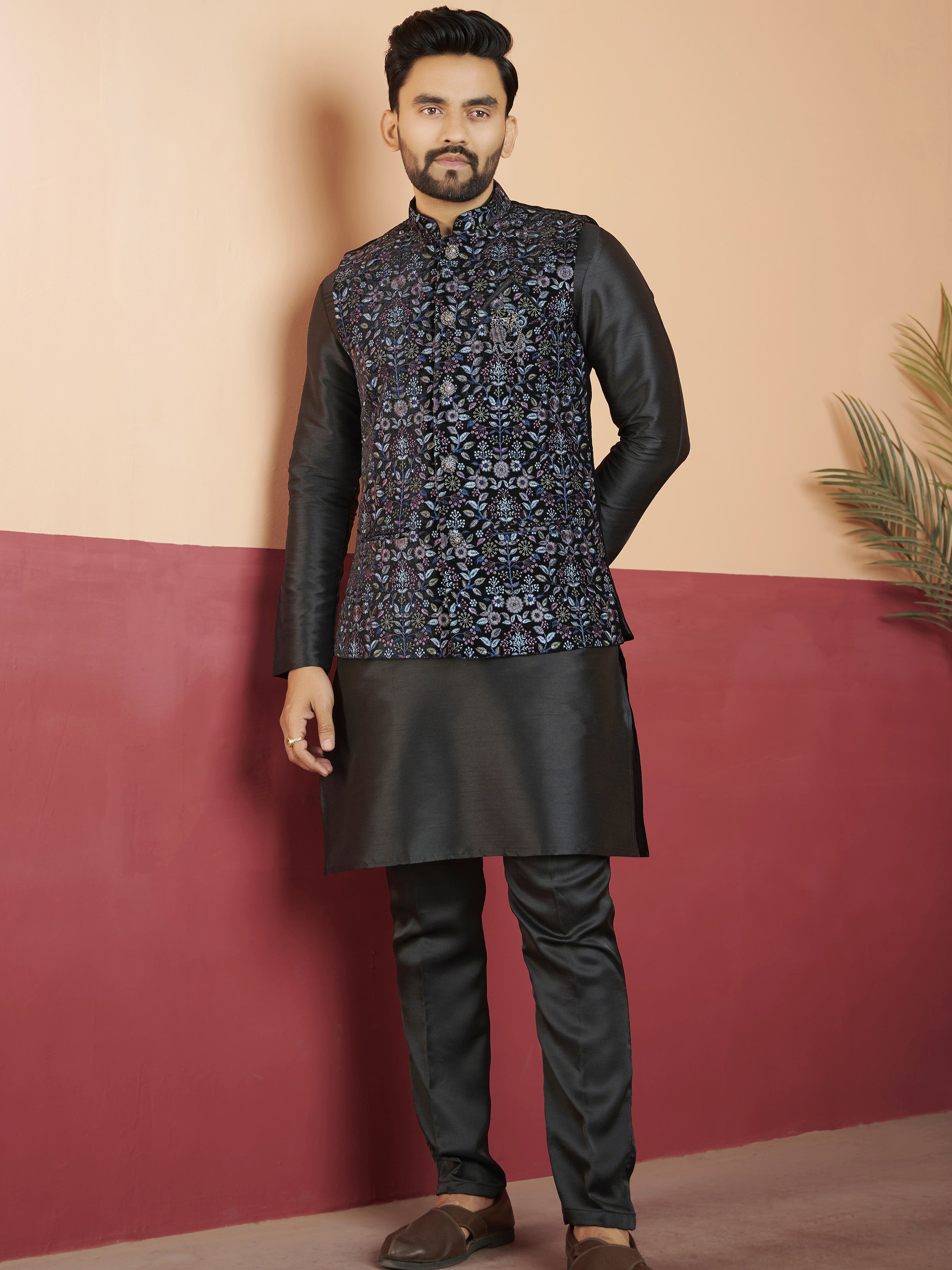 Mens Kurta Set With Jacket