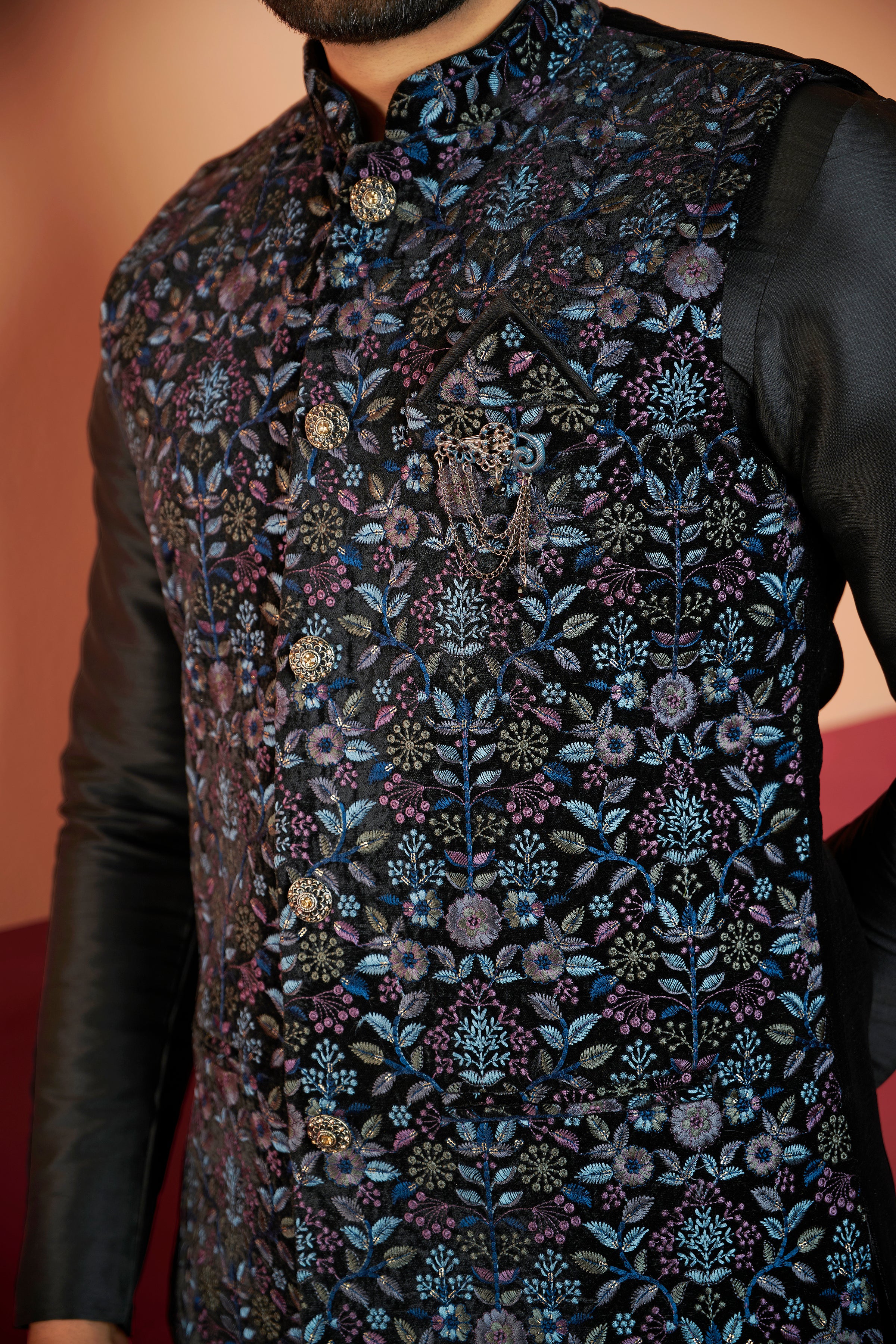 Mens Kurta Set With Jacket