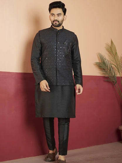 Mens Kurta Set With Jacket