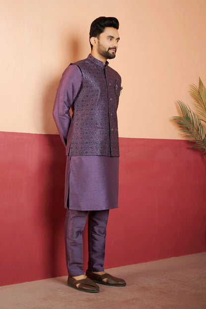 Mens Kurta Set With Jacket