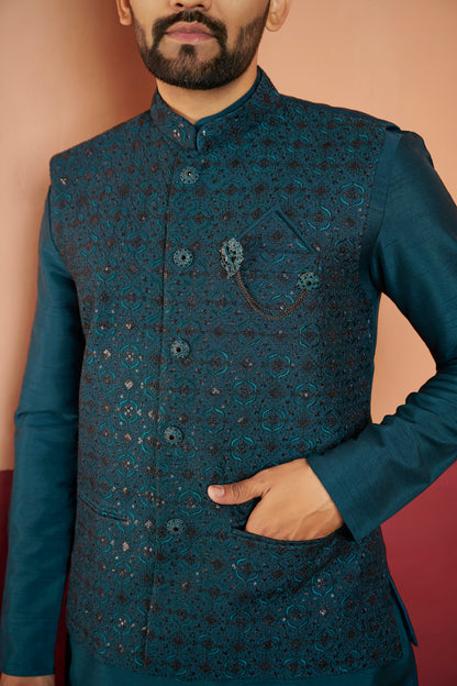 Mens Kurta Set With Jacket