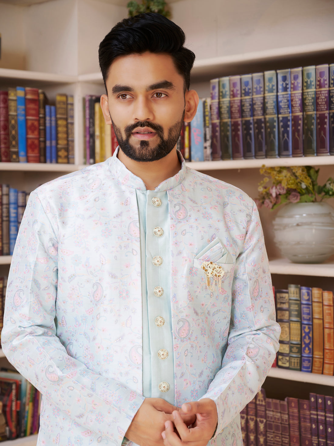 Mens Kurta Set With Jacket