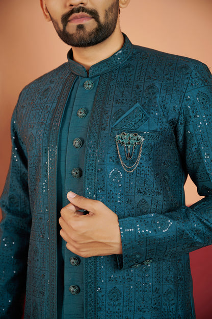 Mens Kurta Set With Jacket
