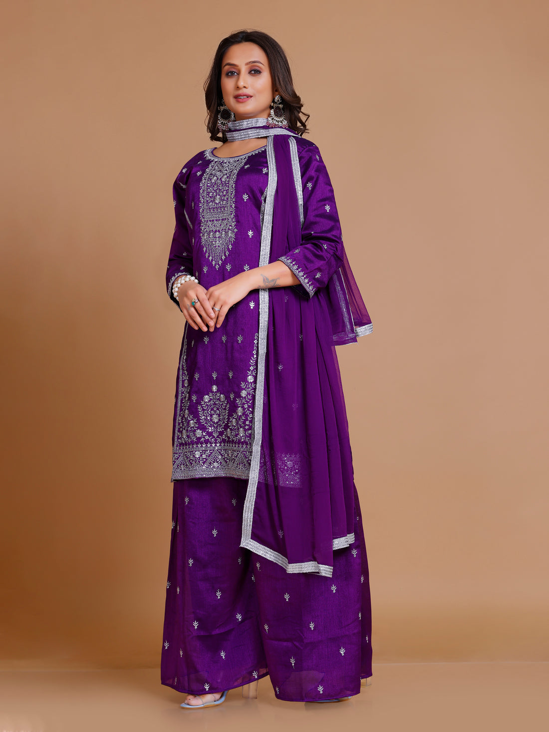 Tanvi Palazzo Suit - Roop Darshan