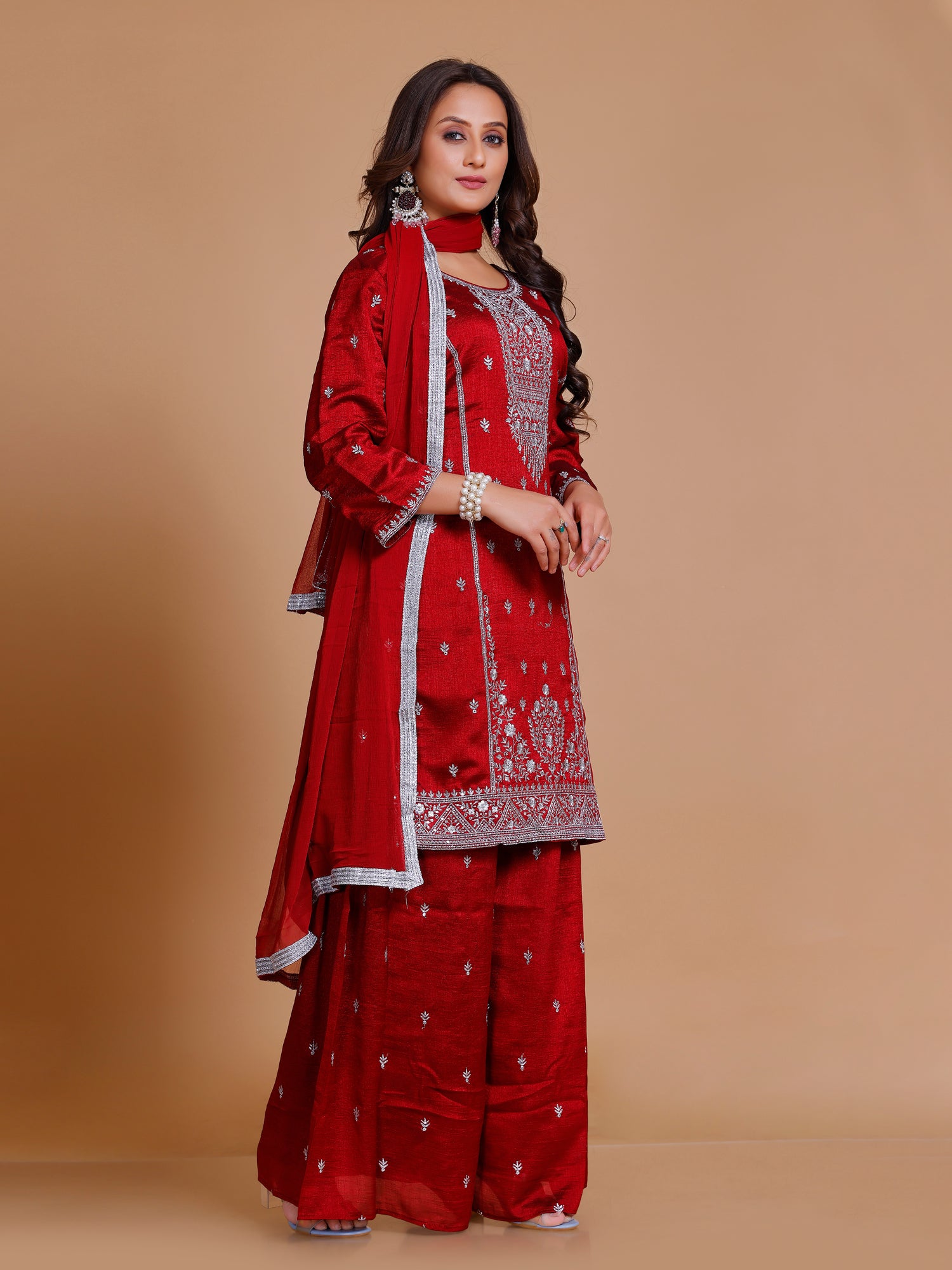 Tanvi Palazzo Suit - Roop Darshan