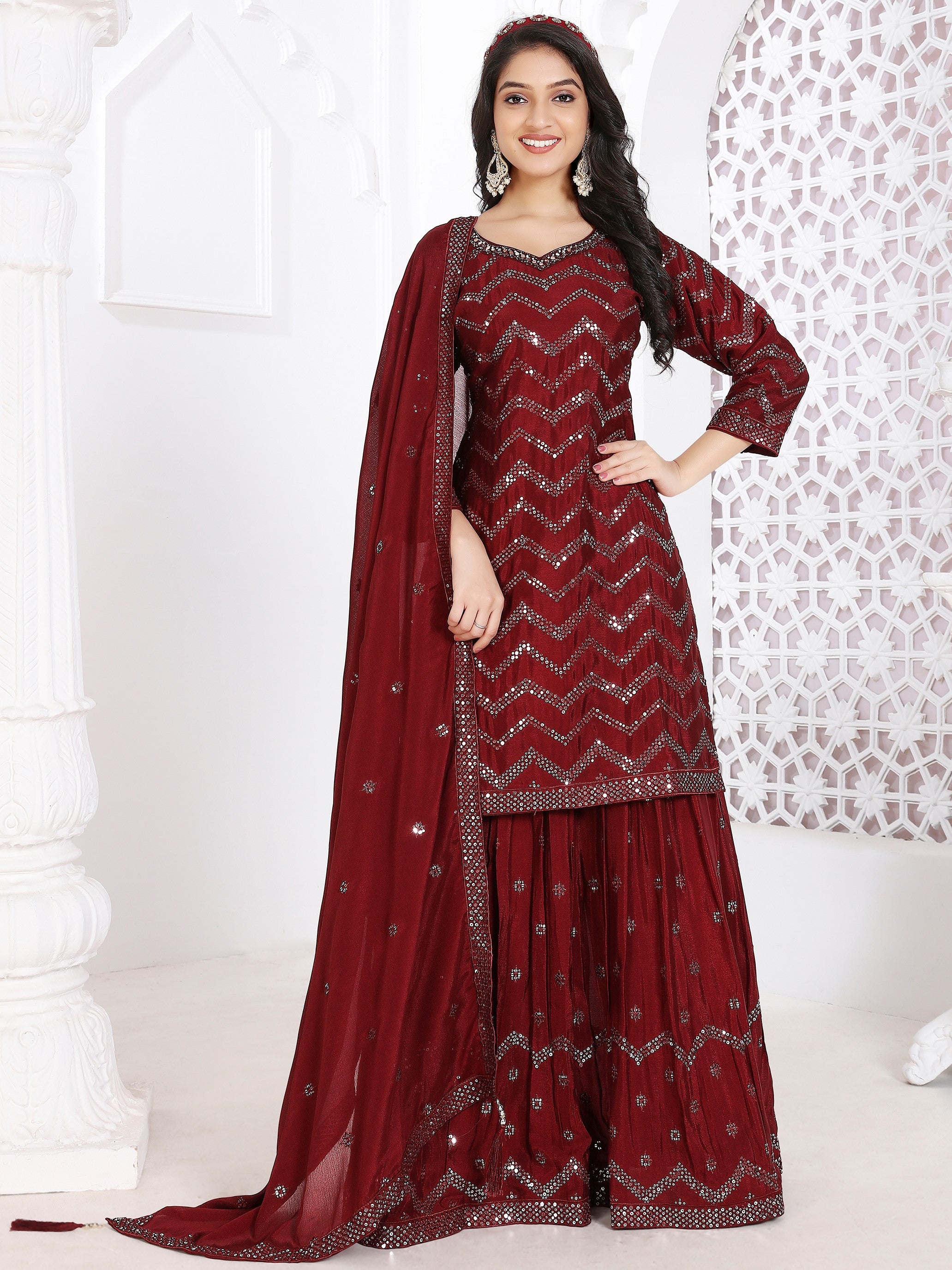 Parthvi Sharara Suit - Roop Darshan